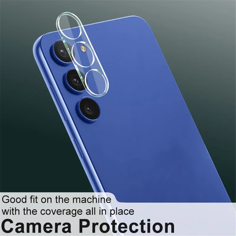 IMAK Anti-scratch Ultra Clear Camera Lens Protector for Samsung Galaxy S23 / S23+, Integrated Tempered Glass Lens Film + Acrylic Lens Cap