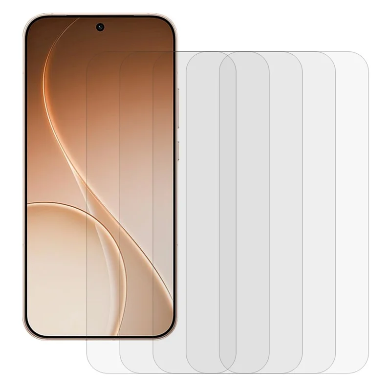 5Pcs For Oppo Reno15 Pro 5G (Global) / Reno15 5G (China) Front Screen Protector 0.3mm 2.5D Tempered Glass Clear Film