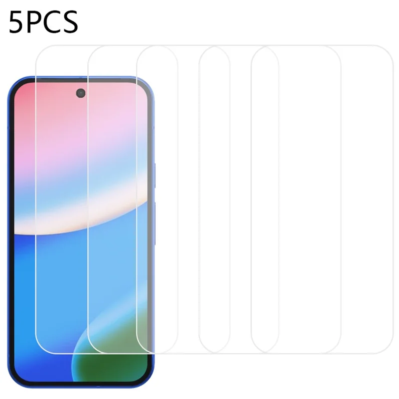 5 Stück für Google Pixel 10a Frontscheiben-Schutz 0,3 mm 2,5D gehärtetes Glas, klare Folie