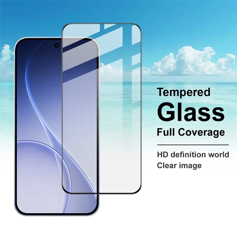 IMAK Pro+ Series For Oppo Reno15 Pro 5G (Global) / Reno15 5G (China) Screen Protector Full Coverage Tempered Glass Film (Fingerprint Unlock)
