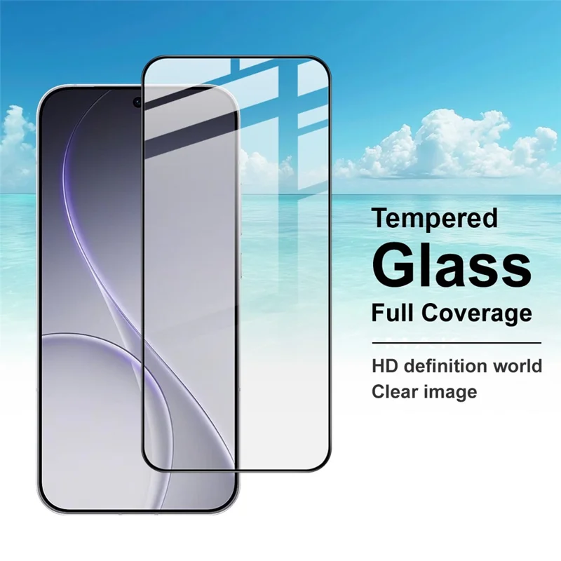 IMAK Pro+ Series For Oppo Reno15 Pro 5G Screen Protector Full Coverage Tempered Glass Film (Fingerprint Unlock)