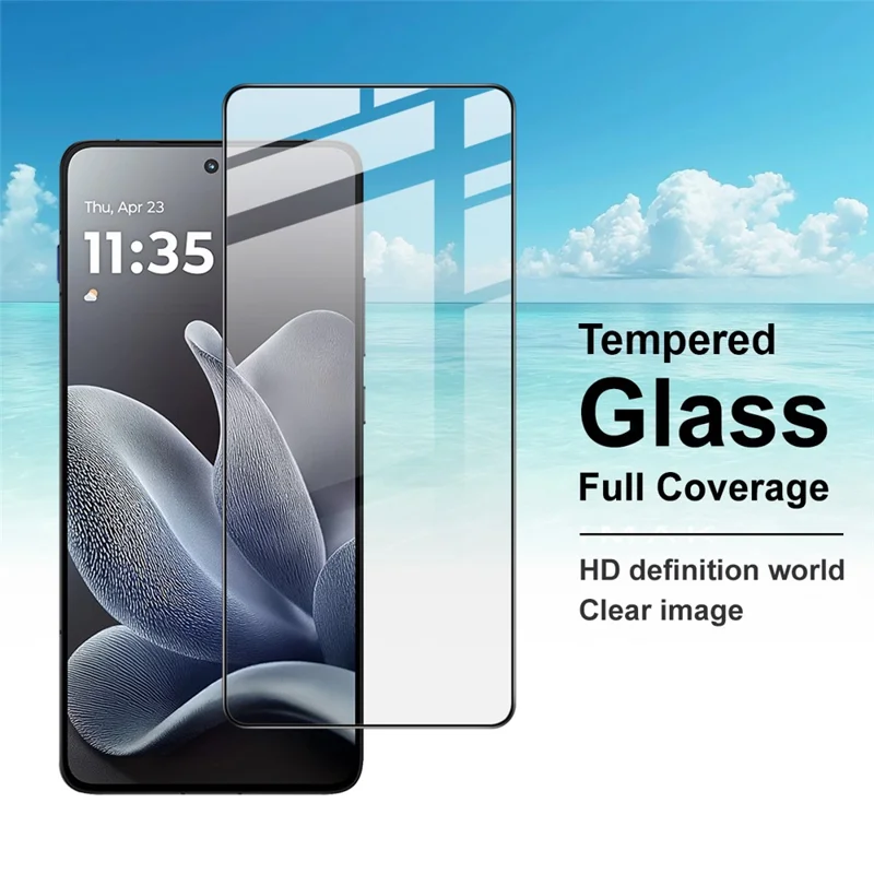 IMAK Pro+ Series For Motorola Edge 70 5G Screen Protector Full Coverage Tempered Glass Film (Fingerprint Unlock)
