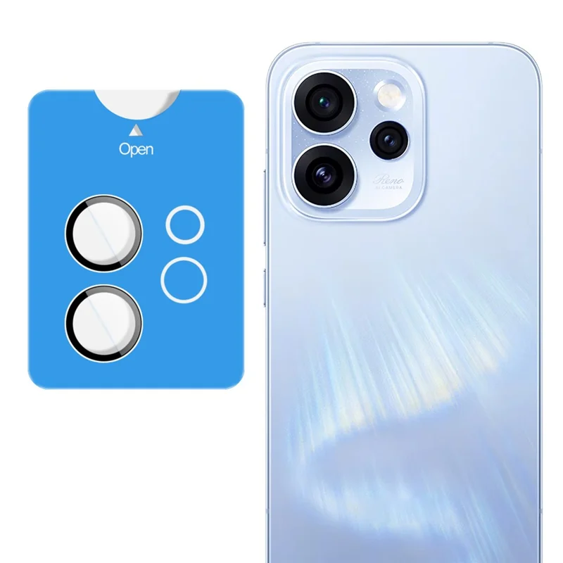 IMAK For Oppo Reno15 5G Tempered Glass Full Cover Camera Lens Protector with Self Positioning Frame (Scaled Down Version)