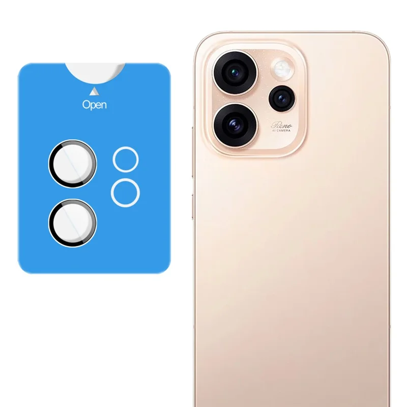 IMAK For Oppo Reno15 Pro 5G Tempered Glass Full Cover Camera Lens Protector with Self Positioning Frame (Scaled Down Version)