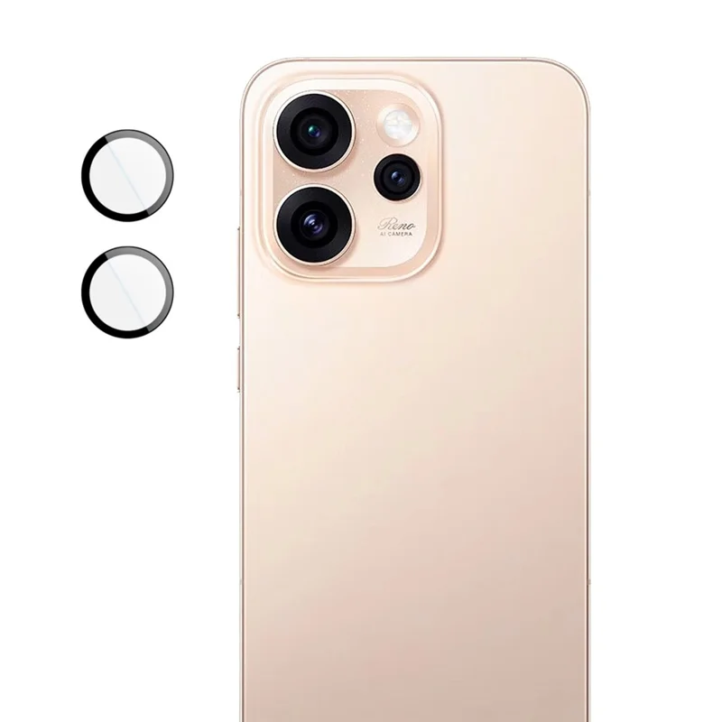 IMAK For Oppo Reno15 Pro 5G Tempered Glass Full Cover Camera Lens Protector with Self Positioning Frame (Scaled Down Version)