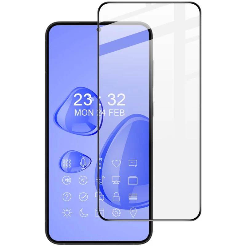 IMAK Pro+ Serie Fullskärmsprotektor för Samsung Galaxy S22+ 5G / S23+, Sprängäkta Fullklistrad Känslig Beröringskänslig Härdat Glasfilm