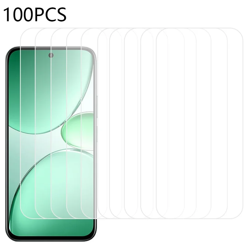 100 Stück für Realme C85 5G / C85 Pro 4G Displayschutzfolie Vollkleber Anti-Scratch Gehärtetes Glas (NICHT vollständige Abdeckung)