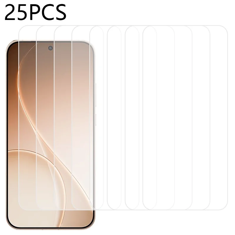 25Pcs For Oppo Reno15 Pro 5G Screen Protector Full Glue Tempered Glass High Definition Film (NOT Complete Covering)
