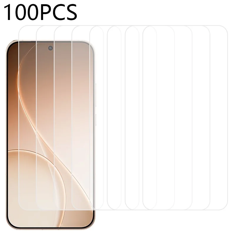 100Pcs For Oppo Reno15 Pro 5G Screen Protector Full Glue Anti-Scratch Tempered Glass Film (NOT Complete Covering)