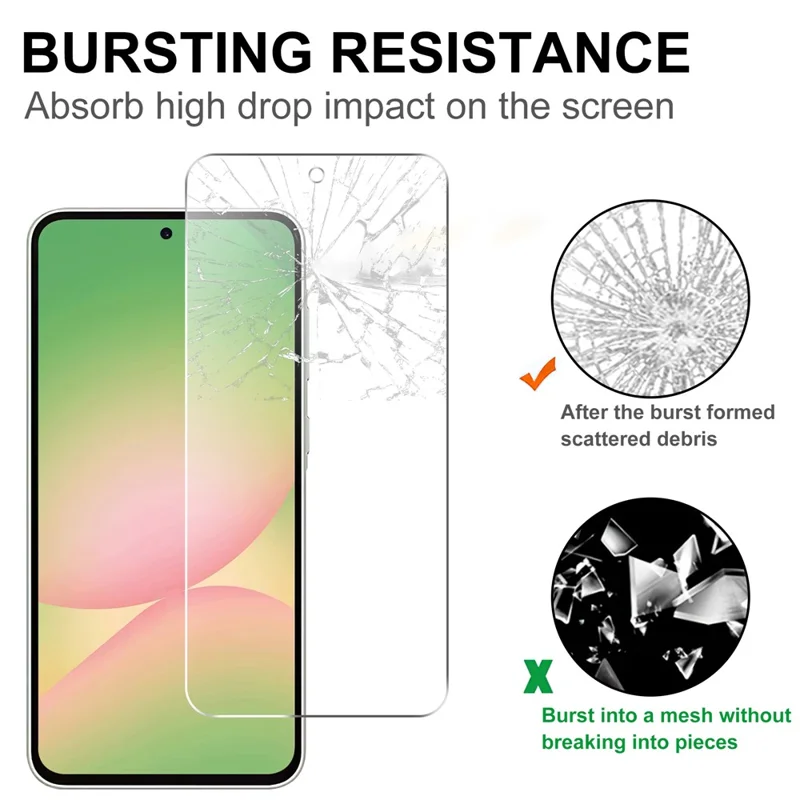 For Samsung Galaxy A57 Screen Protector 2.5D HD Tempered Glass Film (Not Complete Coverage)