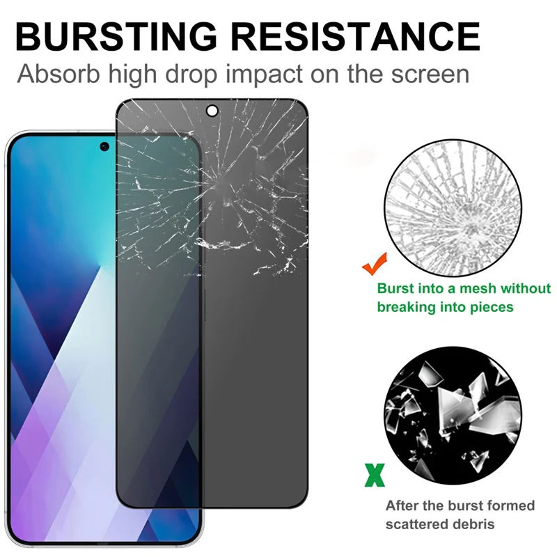For Samsung Galaxy S26 Tempered Glass Screen Protector 2.5D Arc Edge Anti-Spy Film