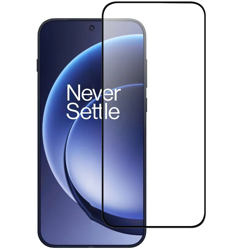 Para OnePlus 15 5G AGC Vidro Temperado com Proteção Total com Cola Completa e Borda Preta