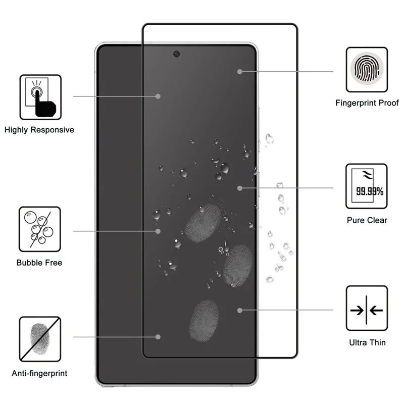 For Samsung Galaxy S26 Ultra AGC Tempered Glass with Black Edge Full Glue Full Coverage Screen Protector