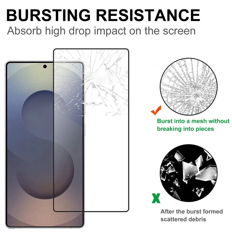 For Samsung Galaxy S26 Ultra AGC Tempered Glass with Black Edge Full Glue Full Coverage Screen Protector