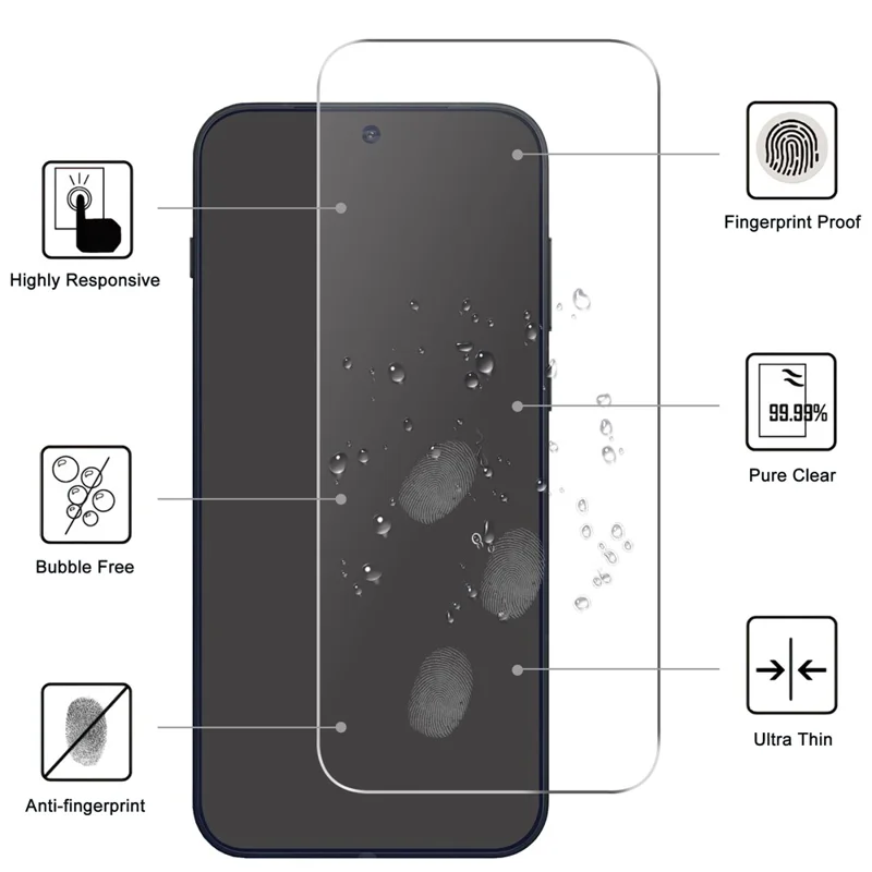 For OnePlus 15 5G Clear Tempered Glass Screen Protector Anti-Explosion Film + Camera Lens Protector