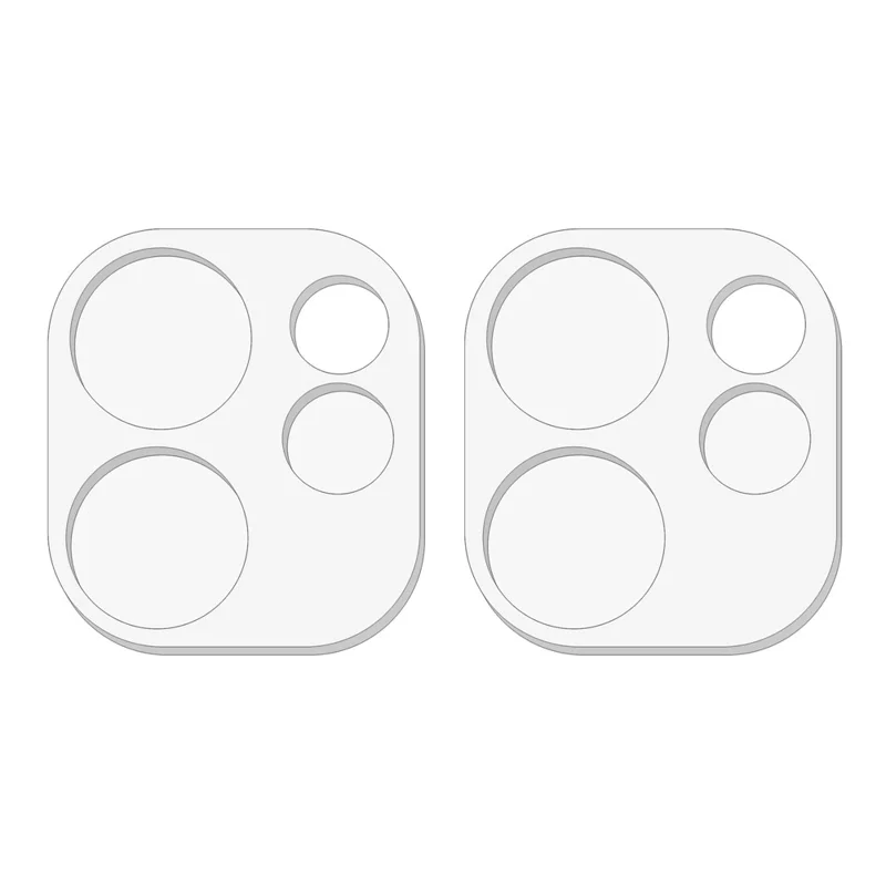 2Pcs For Oppo Reno15 5G Camera Lens Protector 3D Arc Edge Anti-Scratch Tempered Glass Lens Film