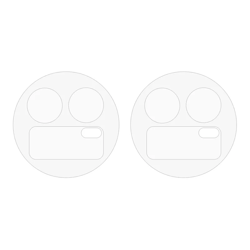 2PCS For Realme GT 8 5G Camera Lens Protector 2.5D Tempered Glass Lens Film
