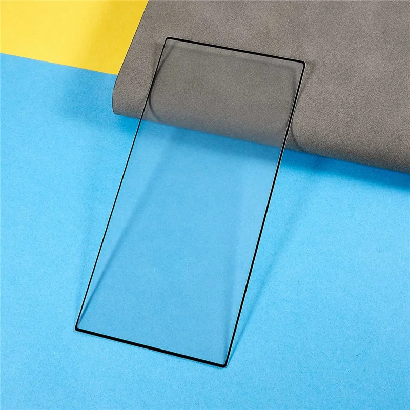 For Samsung Galaxy S23 Ultra 3D Curved Surface Anti-explosion Side Glue Full Coverage HD Clear Tempered Glass Film (Support Fingerprint Unlocking)