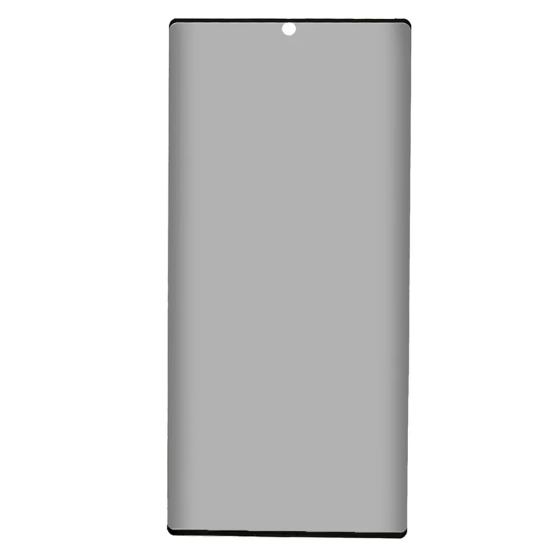 Protecteur d'écran pour Samsung Galaxy S23 Ultra, verre trempé incurvé 3D anti-explosion anti-espionnage avec couverture complète (colle sur les côtés)