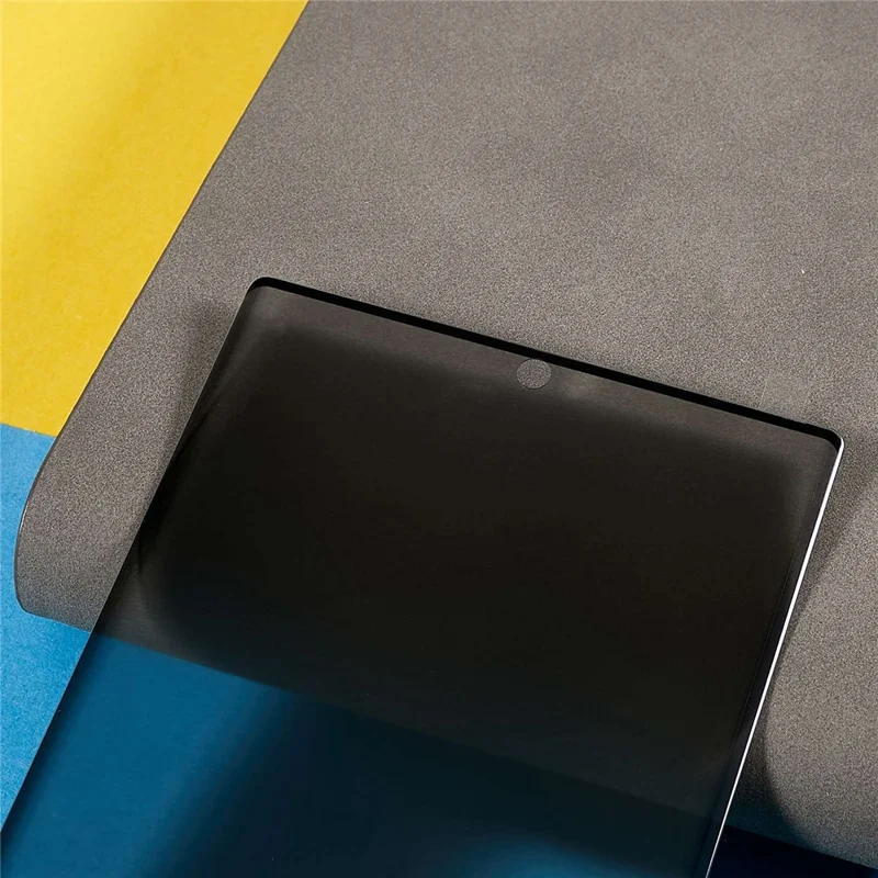 Protecteur d'écran pour Samsung Galaxy S23 Ultra, verre trempé incurvé 3D anti-explosion anti-espionnage avec couverture complète (colle sur les côtés)