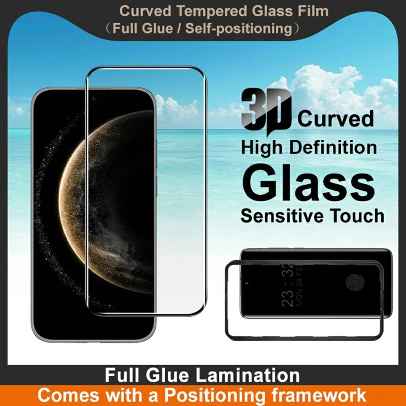 IMAK For Huawei Mate 70 Air Screen Protector Full Glue 3D Curved Tempered Glass Film with Positioning Frame