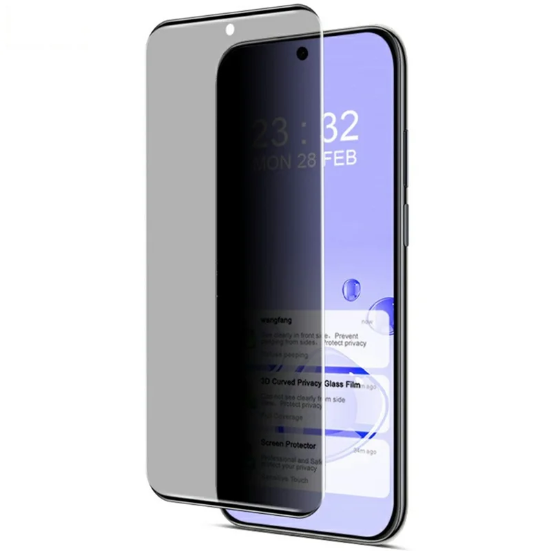 IMAK til Huawei Mate 70 Air Anti Spy Tempered Glas Side Glue Fuld Skærm Beskytter (uden kantversion)