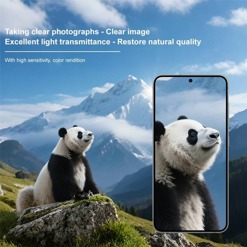 IMAK For Samsung Galaxy S26+ Tempered Glass Camera Lens Protector Acrylic Lens Cap (Black Circle Design)