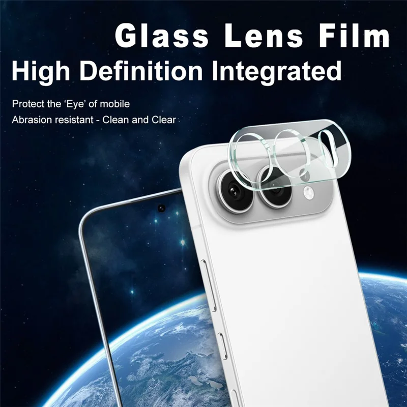 IMAK For Honor 500 5G Tempered Glass Full Cover Camera Lens Protector + Acrylic Lens Cap