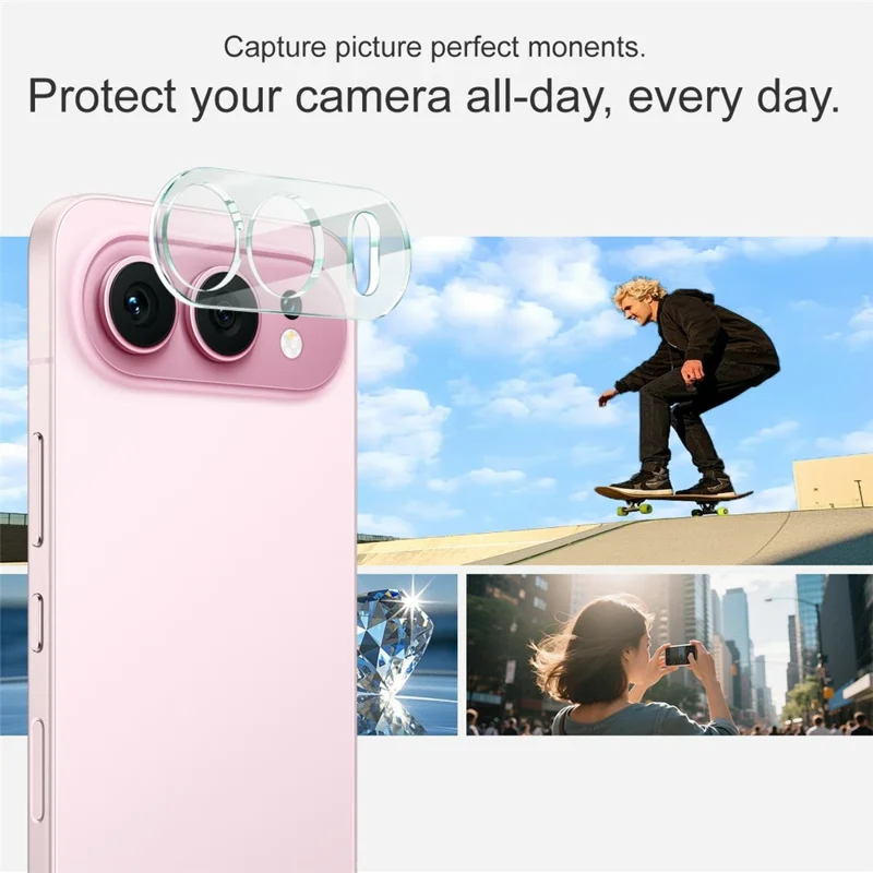 IMAK For Honor 500 5G Tempered Glass Full Cover Camera Lens Protector + Acrylic Lens Cap