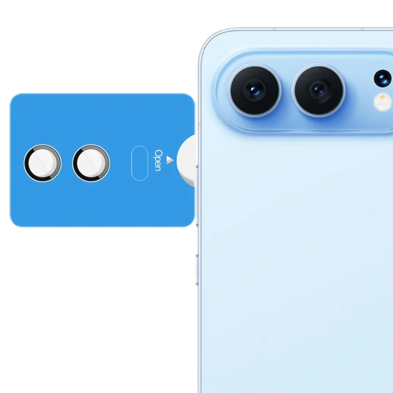 IMAK For Honor 500 5G Tempered Glass Camera Lens Protector with Self Positioning Frame (Complete Covering)