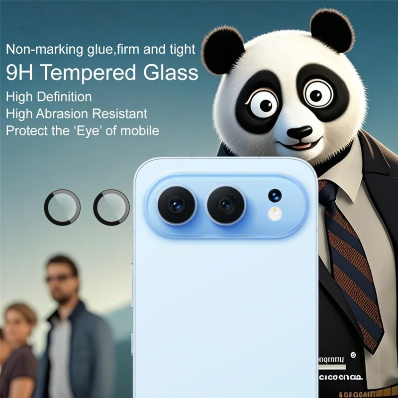 IMAK For Honor 500 5G Tempered Glass Camera Lens Protector with Self Positioning Frame (Complete Covering)