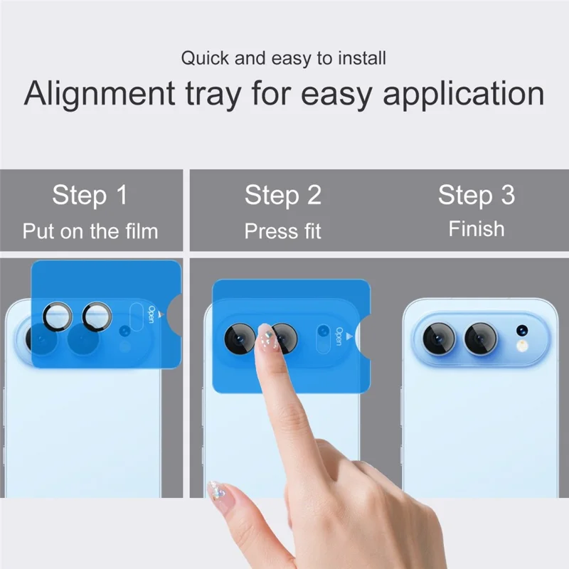 IMAK For Honor 500 5G Tempered Glass Camera Lens Protector with Self Positioning Frame (Complete Covering)