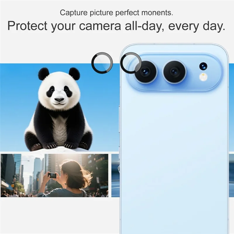 IMAK For Honor 500 5G Tempered Glass Camera Lens Protector with Self Positioning Frame (Complete Covering)