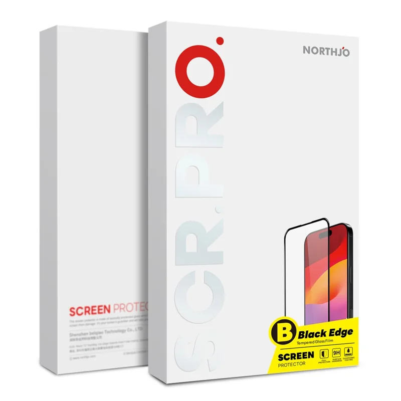 NORTHJO A+ For Samsung	Galaxy A37 5G Full Screen Protector High Aluminum-Silicon Film 0.3mm 2.5D Black Edge Silk Printing