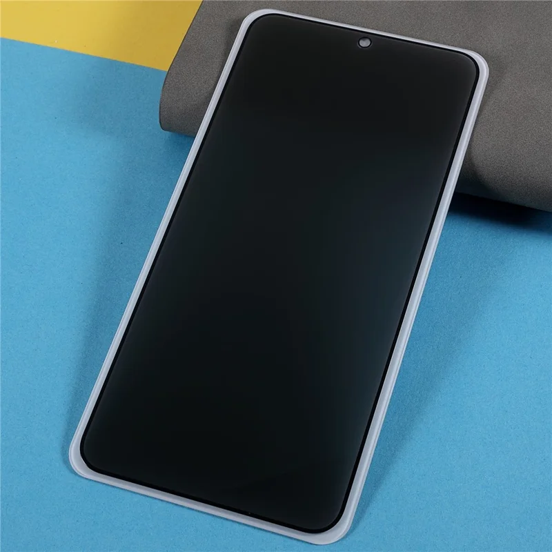 For Honor 500 5G Anti-Peep Tempered Glass Full Covering Silk Printing Screen Protector (No Fingerprint Unlock)