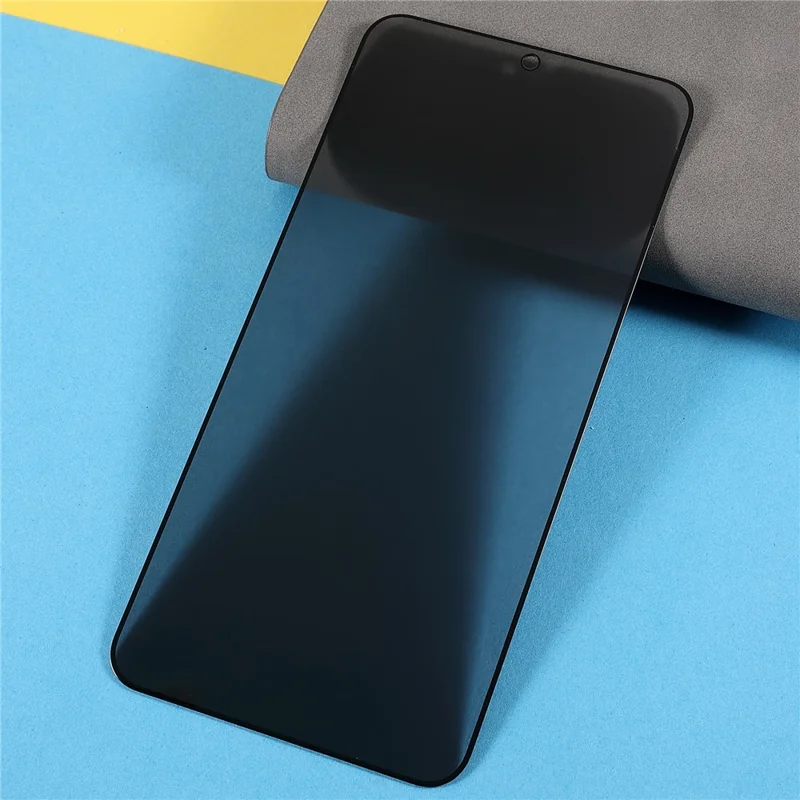 For Honor 500 5G Anti-Peep Tempered Glass Full Covering Silk Printing Screen Protector (No Fingerprint Unlock)