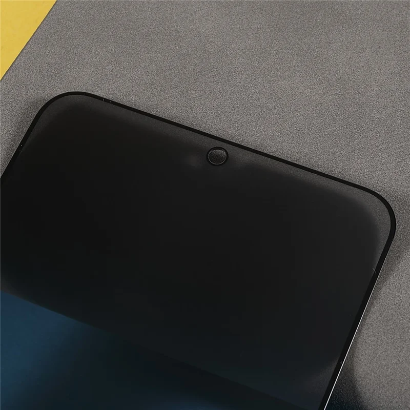 For Honor 500 5G Anti-Peep Tempered Glass Full Covering Silk Printing Screen Protector (No Fingerprint Unlock)