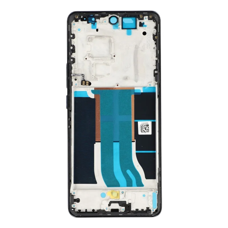 For Realme 12 Pro 5G / 12 Pro+ 5G Middle Plate Frame Repair Part (A-Side) (without Logo) - Black