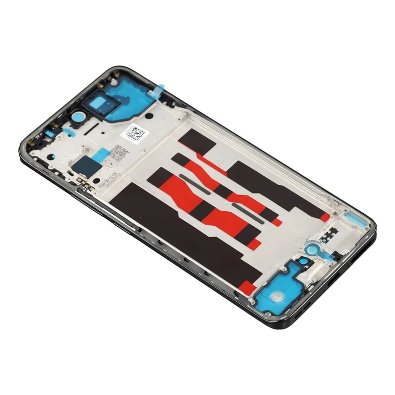 For Oppo Reno12 5G (Global) Middle Plate Frame Repair Part (A-Side) (without Logo) - Black