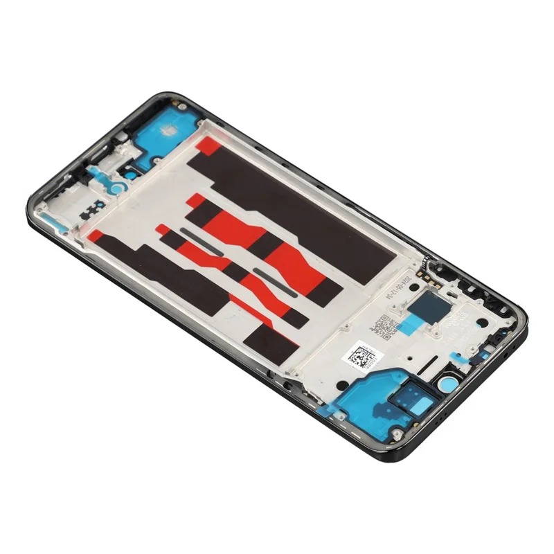 For Oppo Reno12 5G (Global) Middle Plate Frame Repair Part (A-Side) (without Logo) - Black