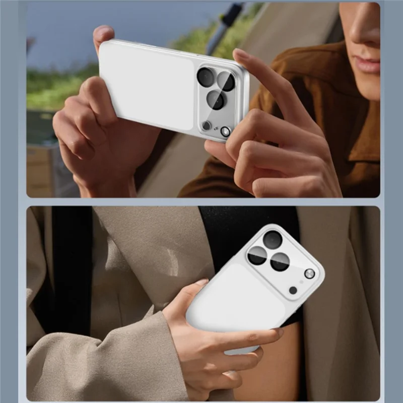 For iPhone 17 Pro Max Camera Lens Protector Black Ring Silk Printing Tempered Glass Acrylic Lens Film