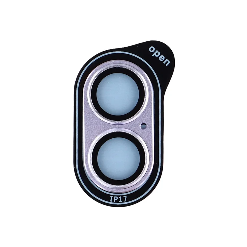 For iPhone 17 Camera Lens Protector Aluminum Alloy Metal Frame + Tempered Glass Lens Film - Purple