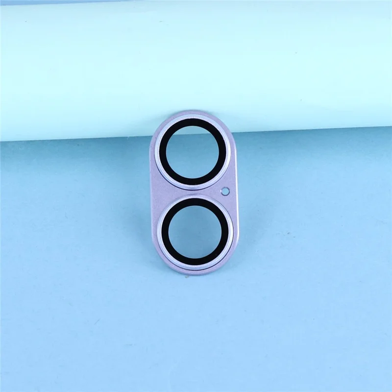 For iPhone 17 Camera Lens Protector Aluminum Alloy Metal Frame + Tempered Glass Lens Film - Purple