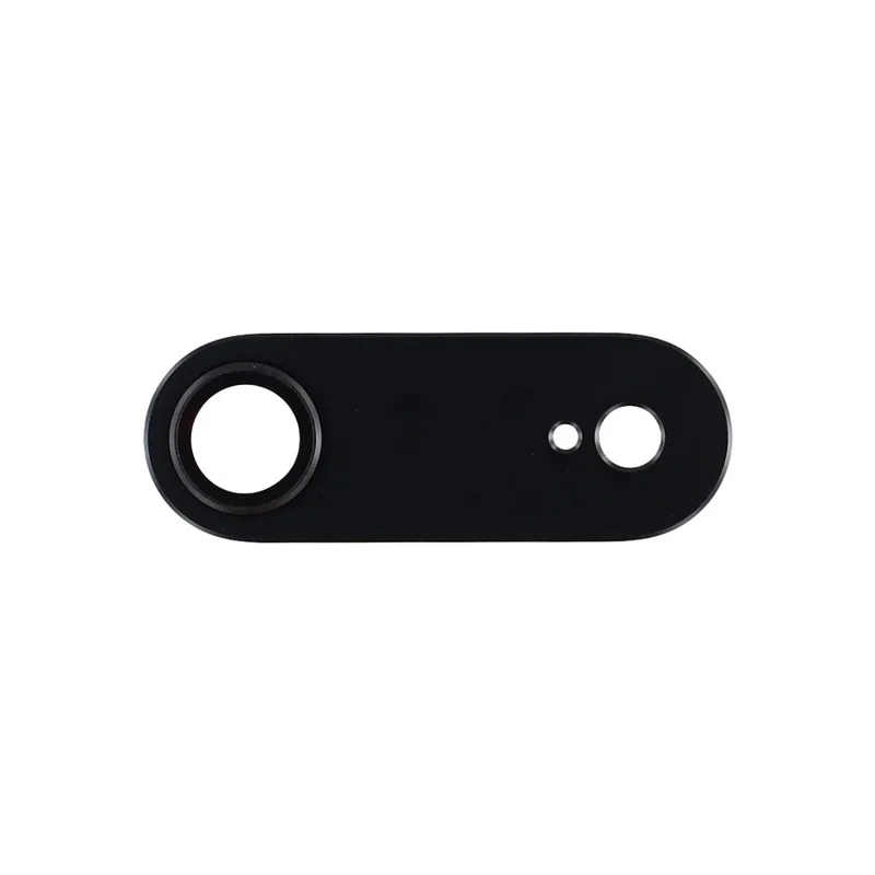 Protector de lente de cámara para iPhone Air, marco de metal de aleación de aluminio + película de lente de vidrio templado - Negro