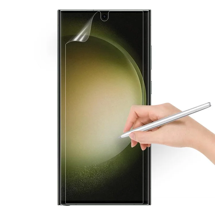 For Samsung Galaxy S23 Ultra Paper-like Screen Protector Anti-glare Ultra Clear Anti-scratch Write Like Paper PET Screen Film