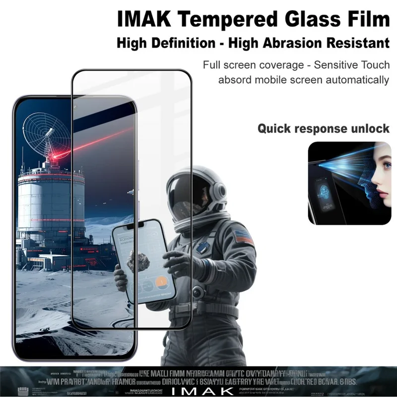 IMAK Pro+ Series For Realme C85 Pro 4G Tempered Glass Full Screen Protector Sensitive Touch Film