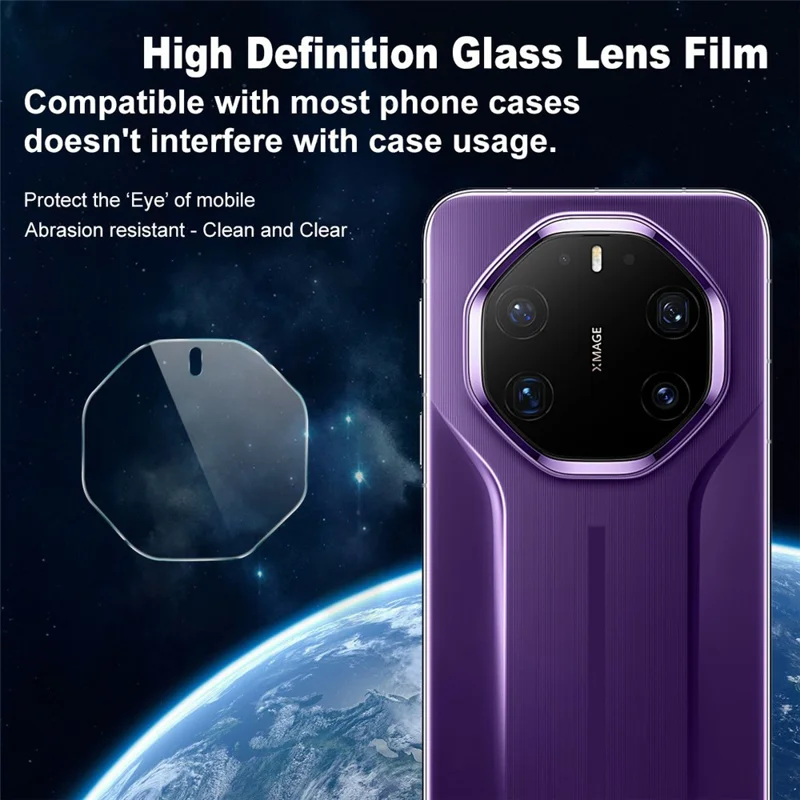 IMAK For Huawei Mate 80 RS Ultimate Full Coverage Camera Lens Protector Slim Tempered Glass Lens Film