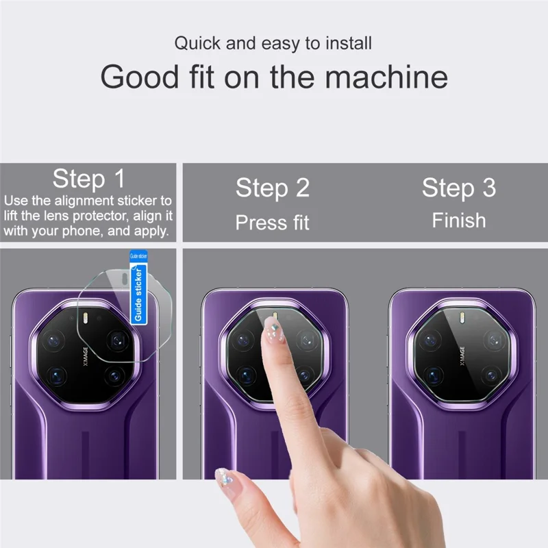 IMAK For Huawei Mate 80 RS Ultimate Full Coverage Camera Lens Protector Slim Tempered Glass Lens Film