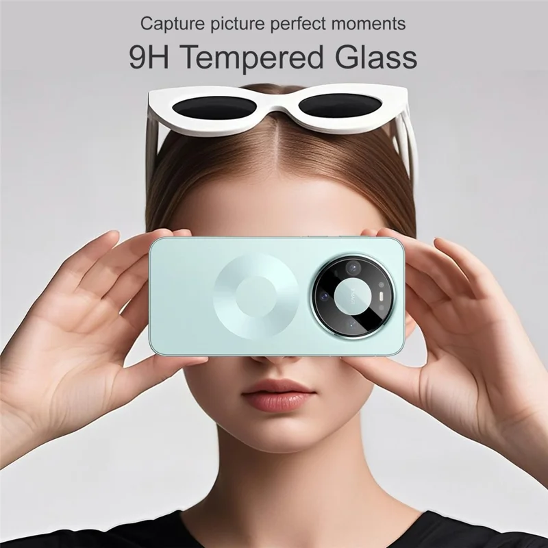 IMAK til Huawei Mate 80 / Mate 80 Pro, beskyttelse af kameraobjektiv i kvalitetsglas med selvcentrerende ramme (sort version)