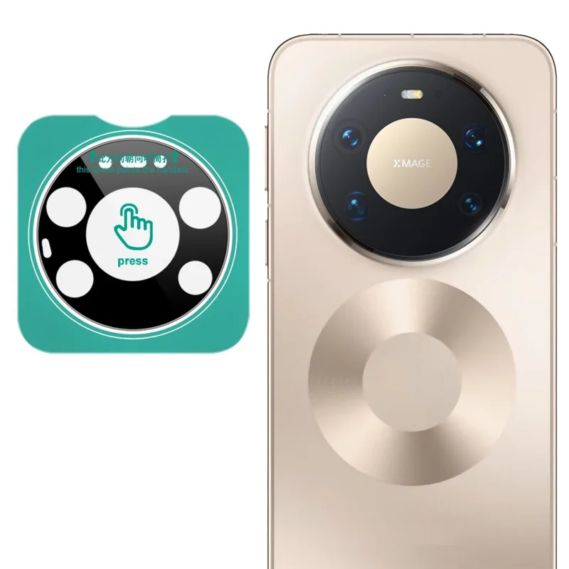 IMAK para Huawei Mate 80 Pro Max Protector de Lente de Cámara de Vidrio Templado con Marco de Posicionamiento Automático, Versión Negra